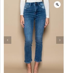 High rise straight jeans size 28